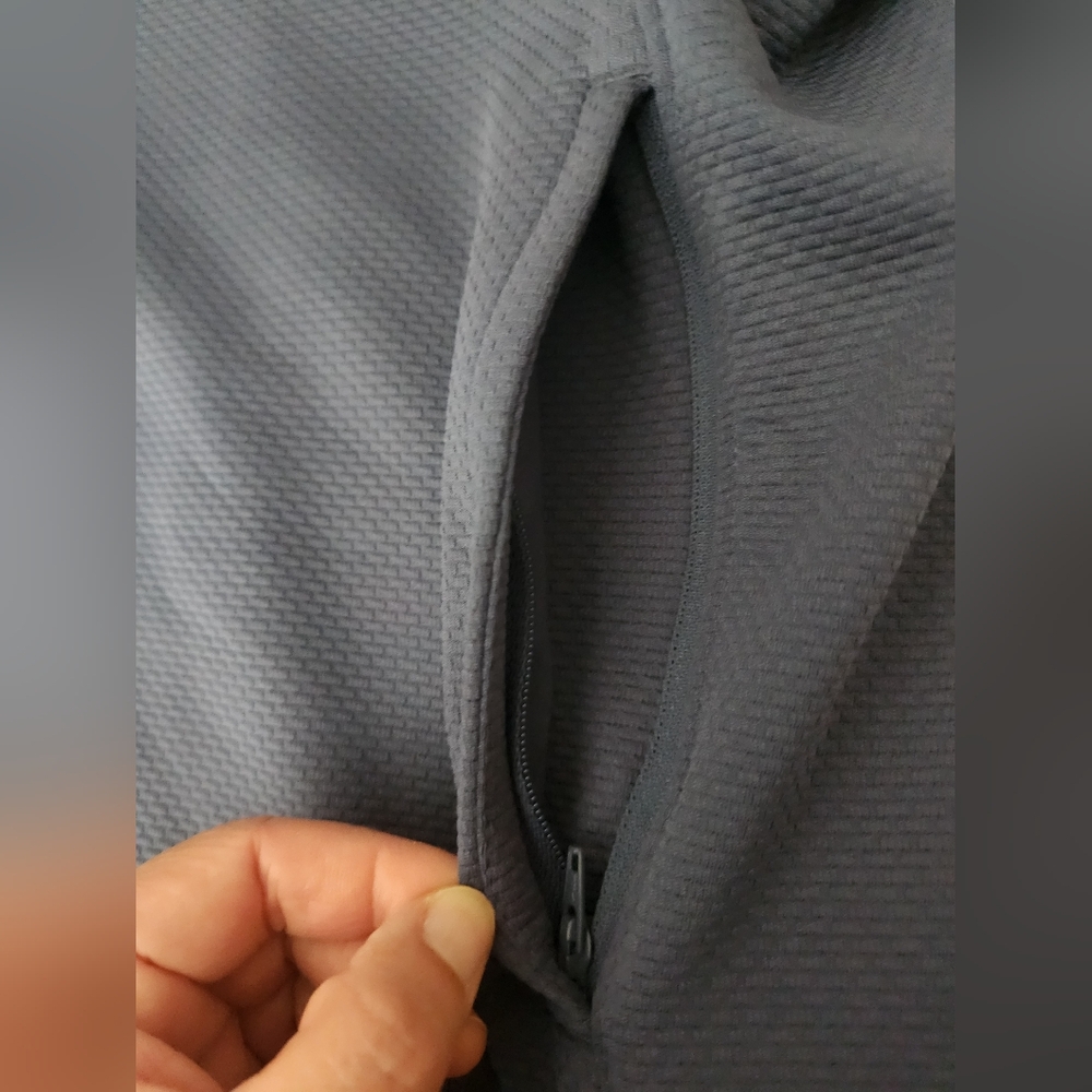 Bench Urbanwear Full-Zip Moisture Wicking Mock Jacket ~BLUE ~LARGE **NEW - Picture 6 of 14
